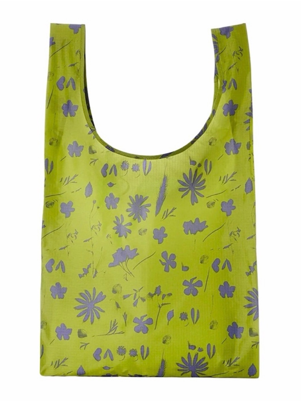 BAGGU Floral Lime Sun Print Tote Bag NWT